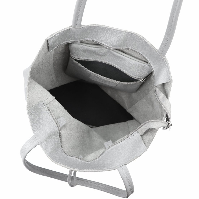 Shopperbag damska skórzana na ramię duża MiaMore