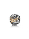 Damski charms Pandora 791425 srebrny, pozłacany 14K