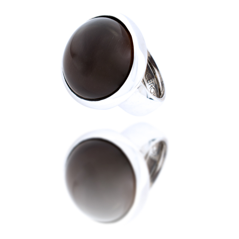 Biżuteria VICEROY 1012A000-44. Pierścionek, Kolor czarny srebrny. Kobieta.