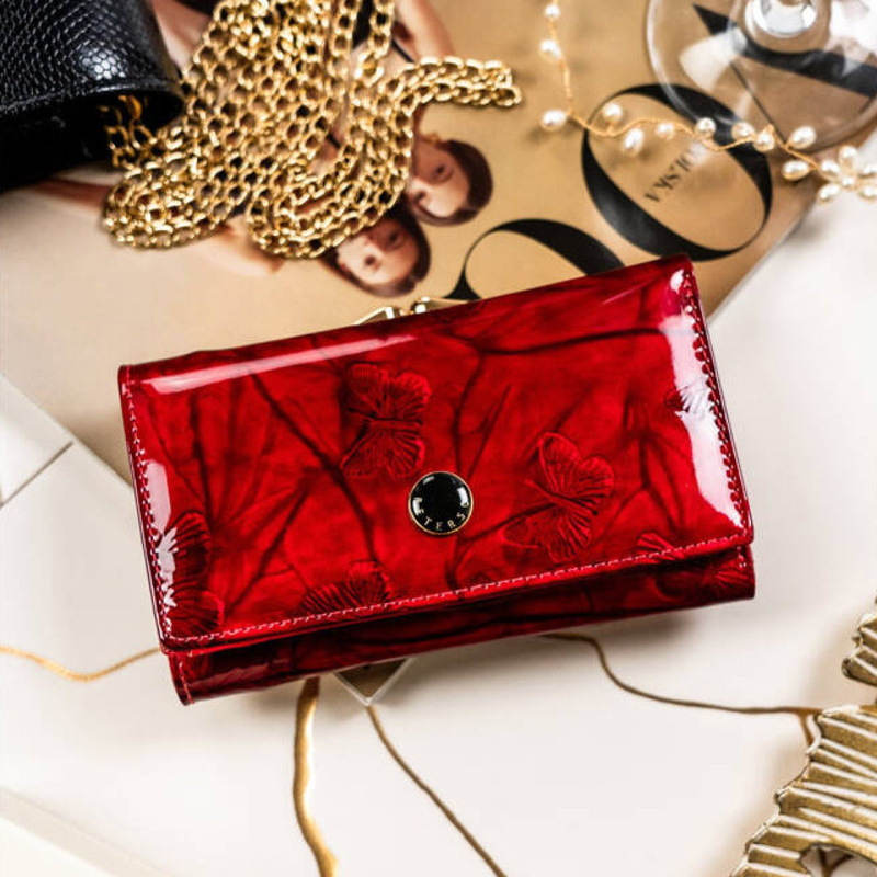 Skórzany damski portfel Peterson PTN 55020-BFBC