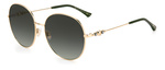 Okulary JIMMY CHOO BIRDIESPEFIB. Okulary przeciwsłoneczne, Kolor zielony złoty. Kobieta.
