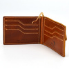 Etui na karty, mały męski skórzany portfel z RFID