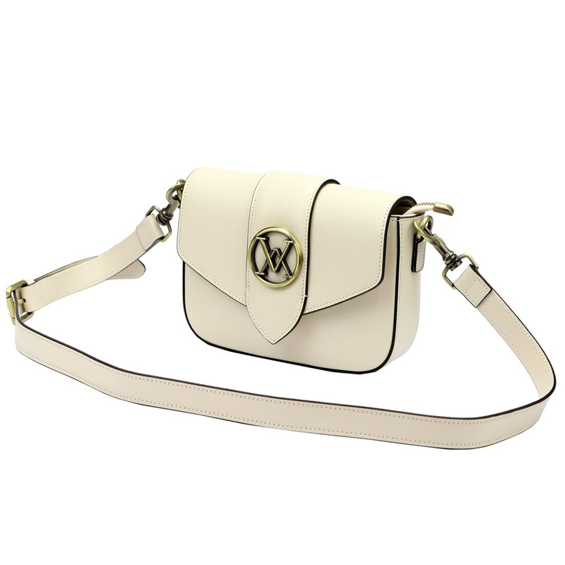 Luka damska listonoszka skóra naturalna torebka przez ramię z klapą