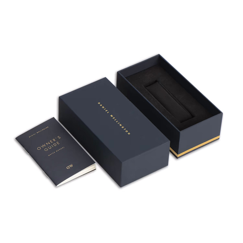 ZEGAREK DAMSKI DANIEL WELLINGTON Bound Black Crocodile Rose Gold  DW00100693 + BOX