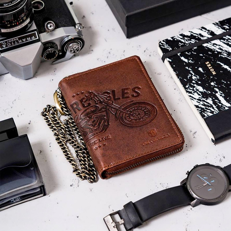 Skórzany męski portfel Peterson PTN N4C-02-HWM