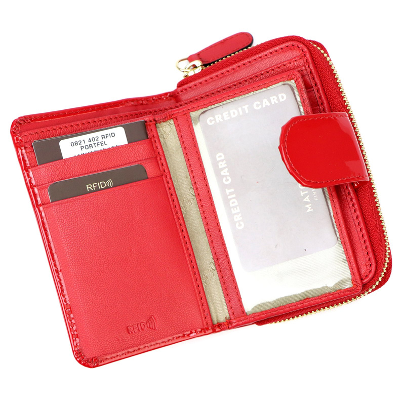 Mato Grosso pionowy duży damski portfel skóra naturalna portmonetka RFID