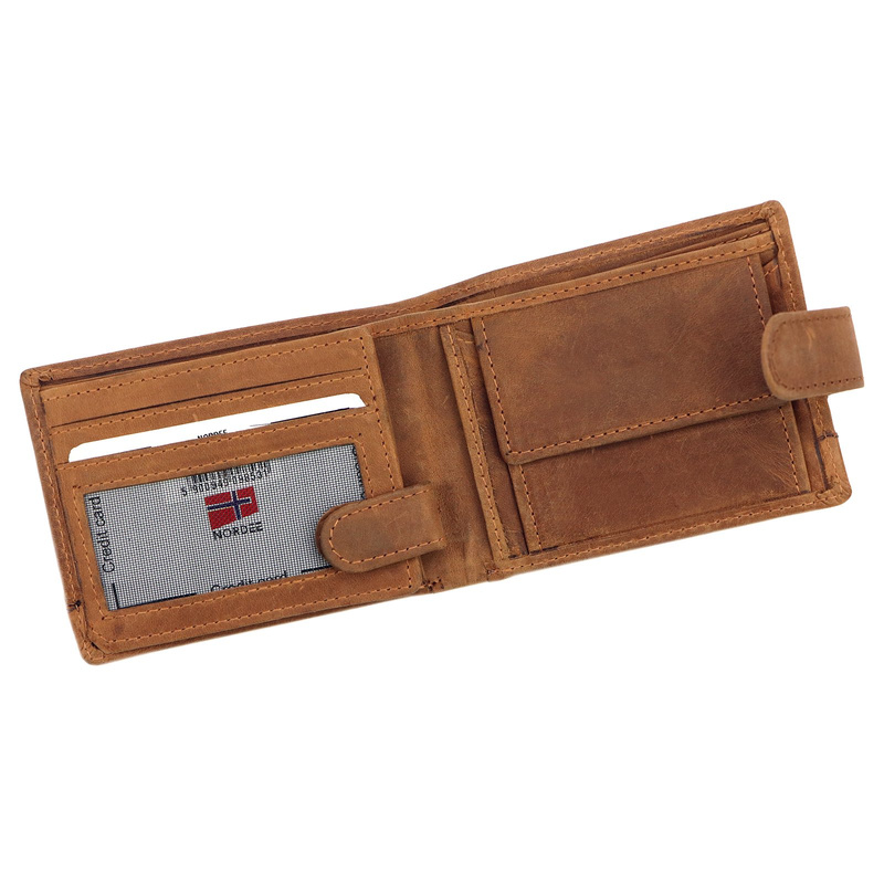 Skórzany męski portfel Nordee HJORT 035L