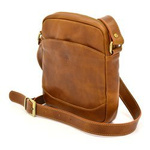 Męska skórzana raportówka, torba przez ramię