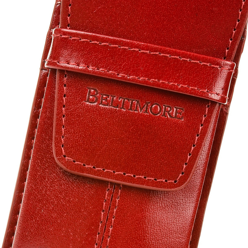 Piórnik Skórzany etui na pióro granatowe Beltimore J03