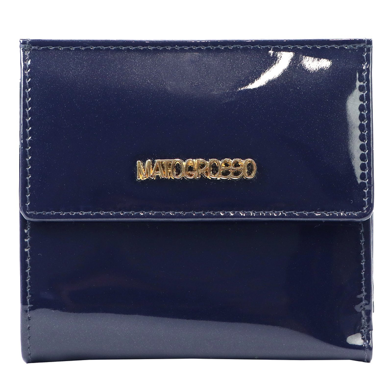 Mato Grosso mała damska portmonetka skóra naturalna lakierowana RFID