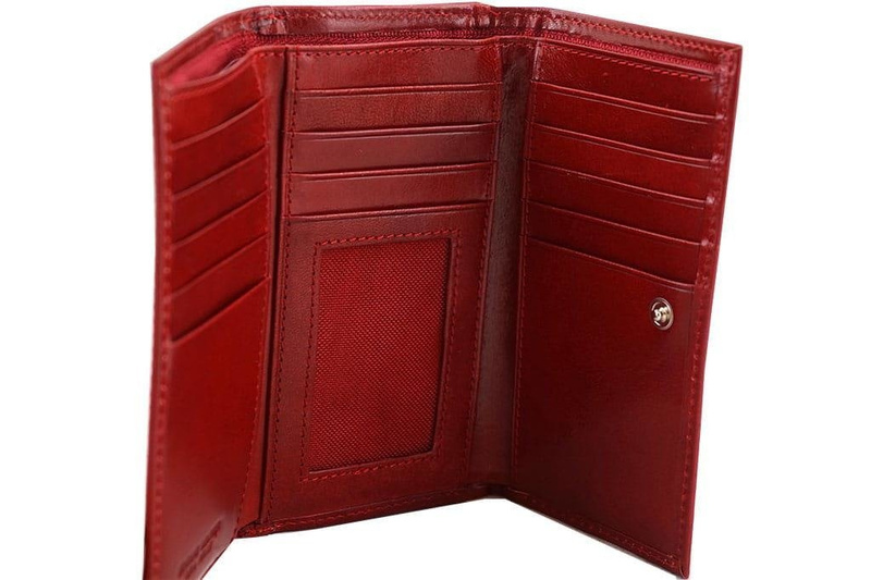 Portfel damski skórzany - Barberini's - Granatowy