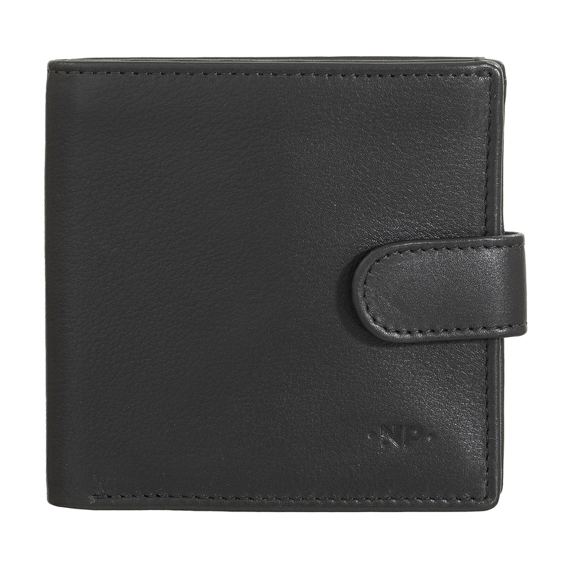 Portfel męski Nuvola Pelle Clip Mały, kompaktowy portfel z klipsem ze skóry Nappa z kieszenią na monety i kieszeniami na karty