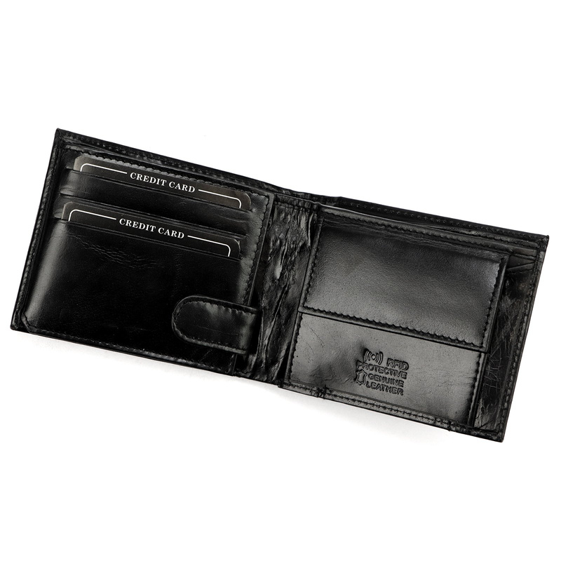 Skórzany męski portfel Cavaldi 0670-P-BS RFID