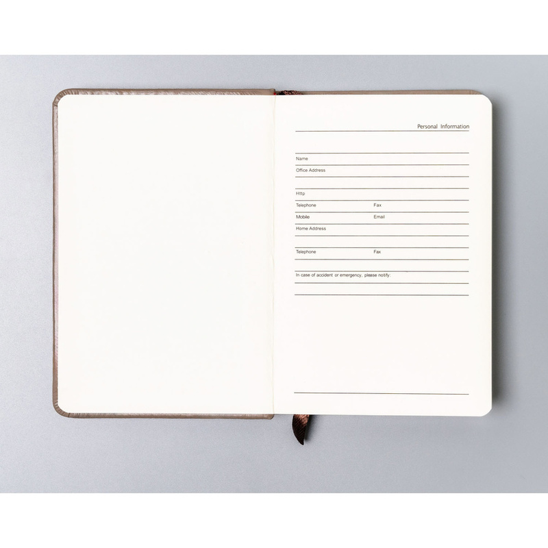 Notes w formacie A6 w kolorze khaki zadrukowany w linie - Peterson