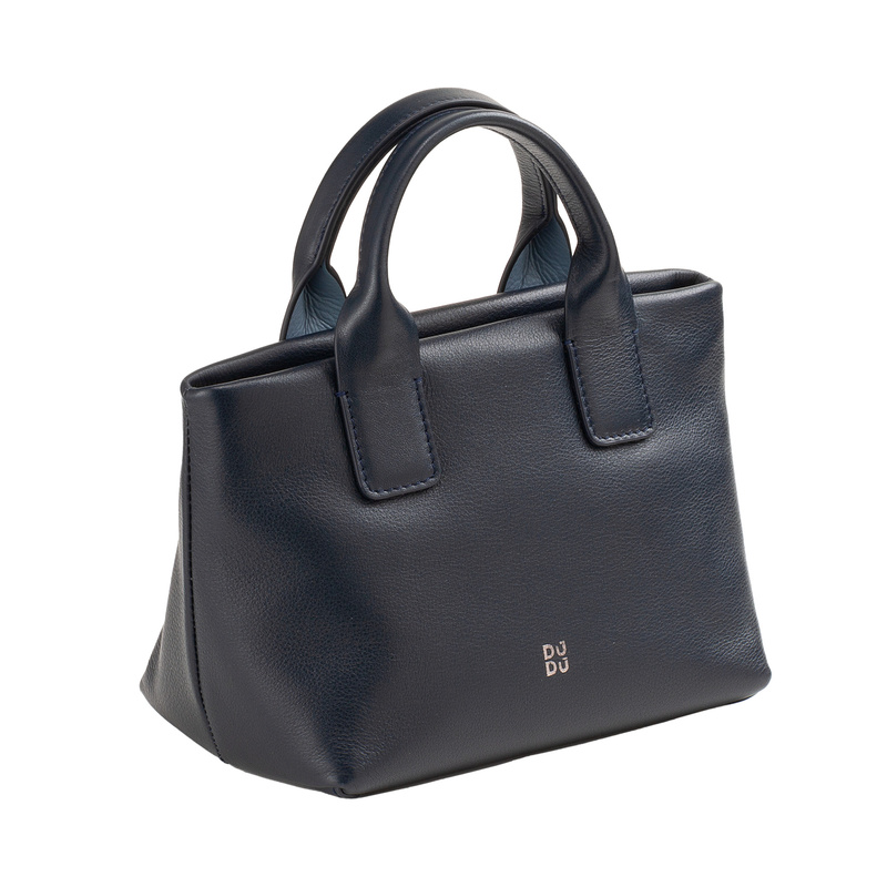 DUDU Mini torebka do ręki damska z łańcuszkiem listonoszka skóra naturalna