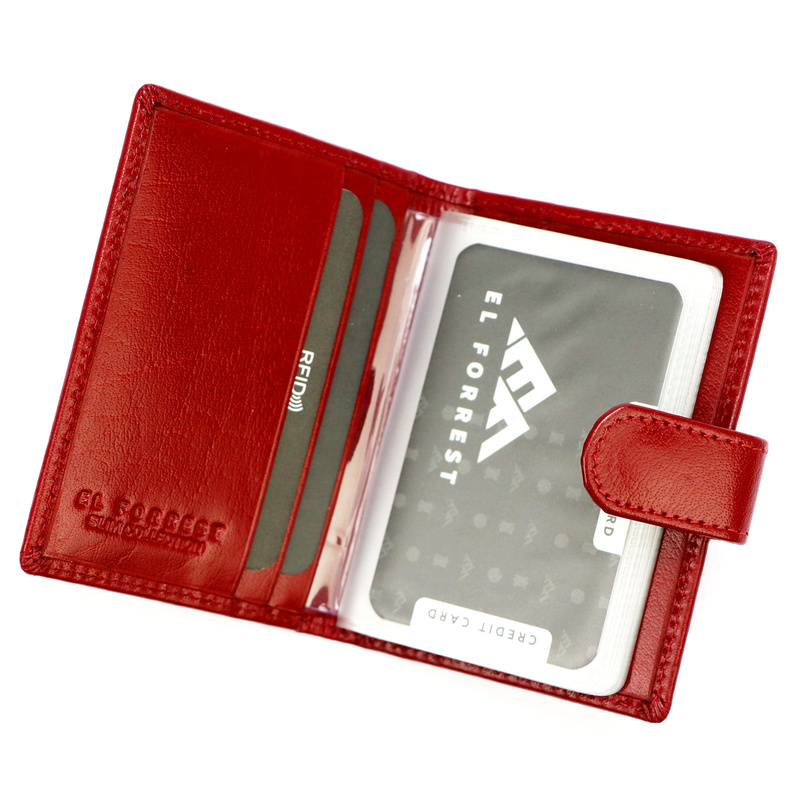 Skórzane duże etui na dokumenty EL FORREST RFID