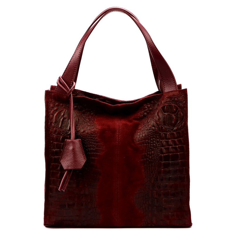 Damska torebka ze skóry naturalnej Luka 26-010 CROCO