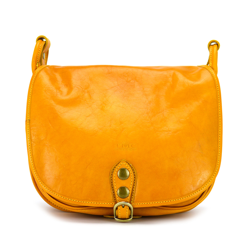 Elegancka klasyczna damska skórzana listonoszka