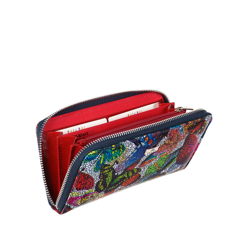 Skórzany Portfel Damski BajuBaj – Kolorowa Elegancja i Praktyczny Styl w Jednym PD090s13 RFID