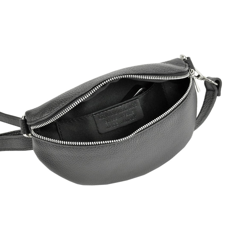 Damska saszetka ze skóry naturalnej Patrizia 417-003 SILVER