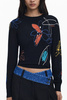 Czarny sweter damski Desigual
