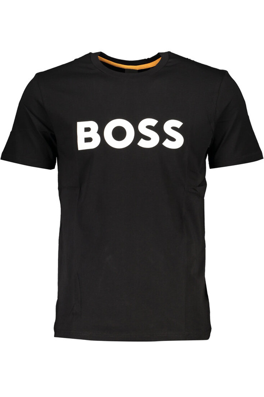 MĘSKA KOSZULKA Z KRÓTKIM RĘKAWEM HUGO BOSS CZARNA