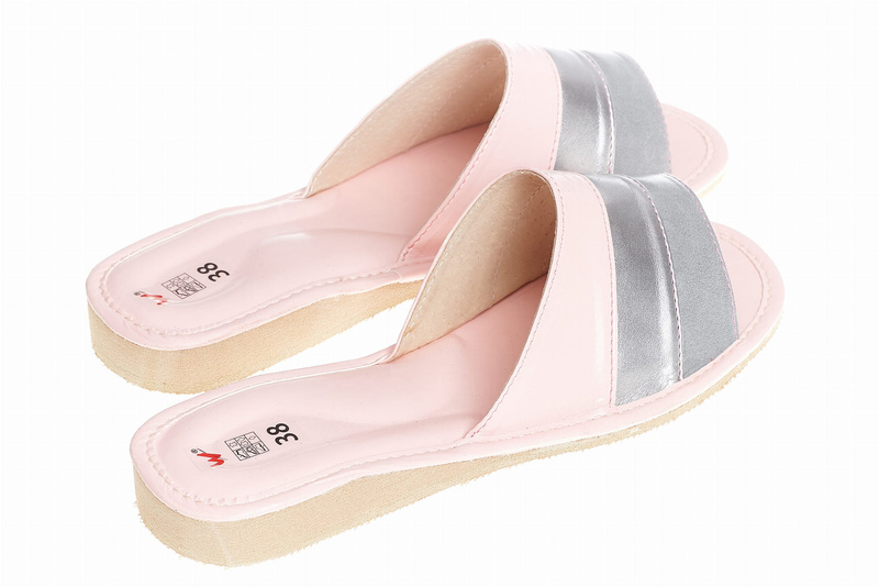 Wójciak Podhale damskie domowe kapcie skóra naturalna wygodne otwarty palec