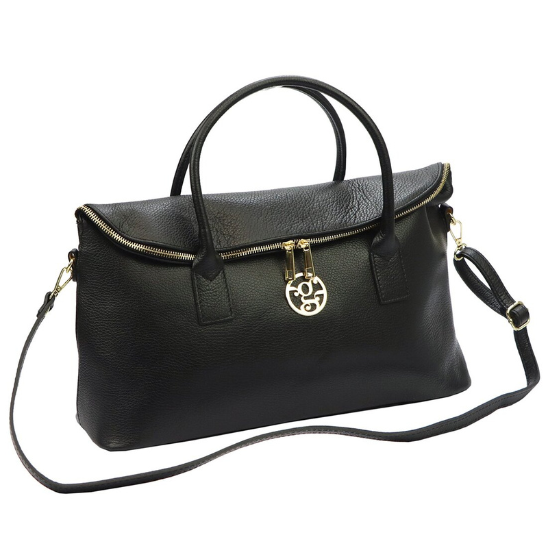 Gregorio Duża torebka damska do ręki elegancka ze skóry naturalnej