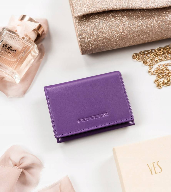 Damski portfel ze skóry ekologicznej Peterson PTN RD-SWZX-86-MCL