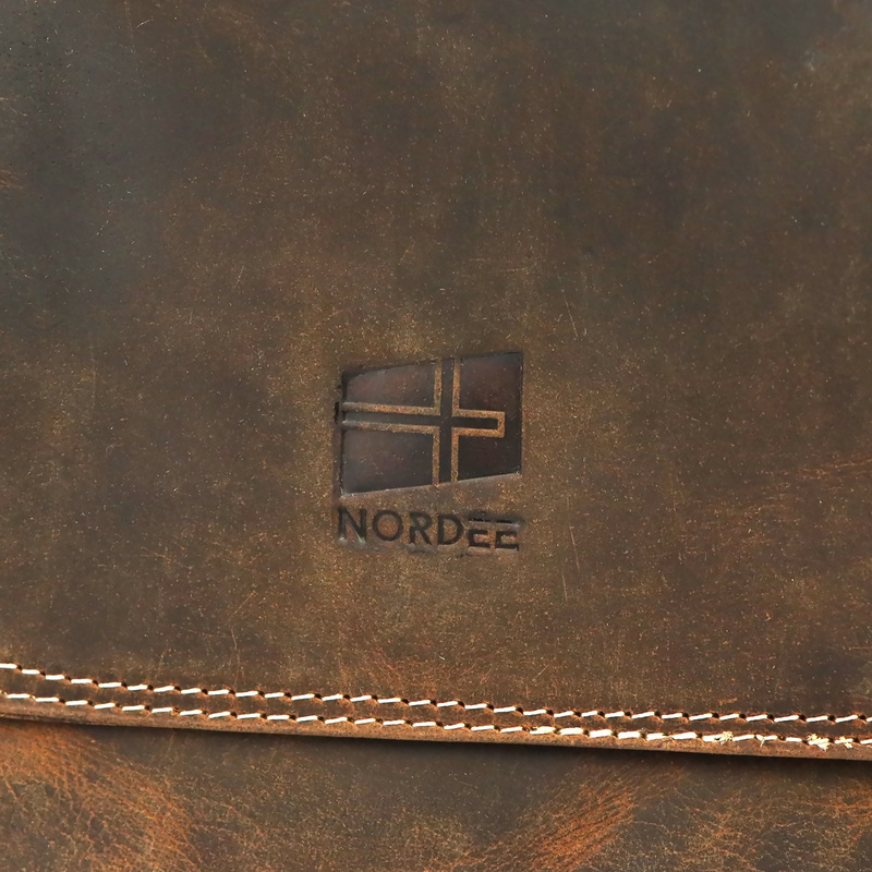 Nordee męska saszetka skóra naturalna torba miejska na ramię z kieszeniami