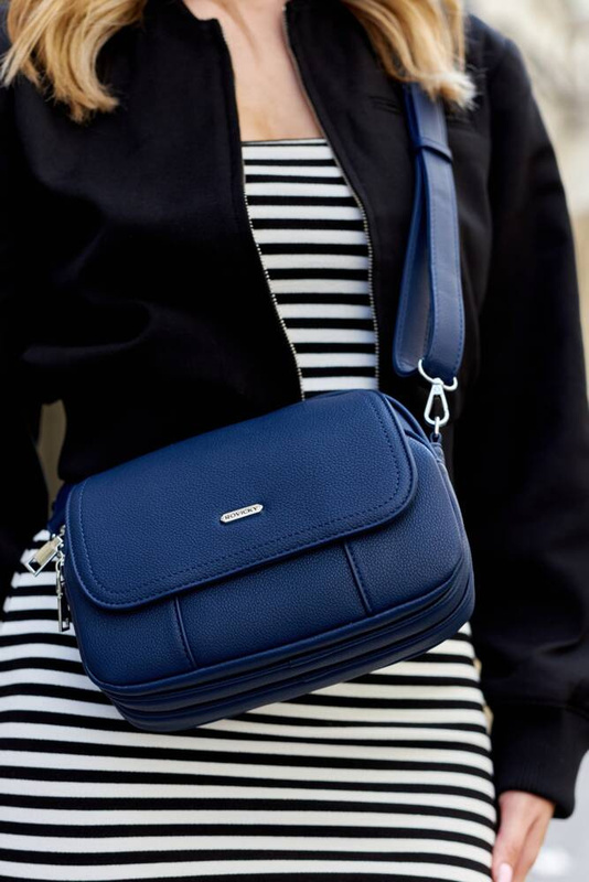 Stylowa listonoszka damska ze skóry ekologicznej - Rovicky