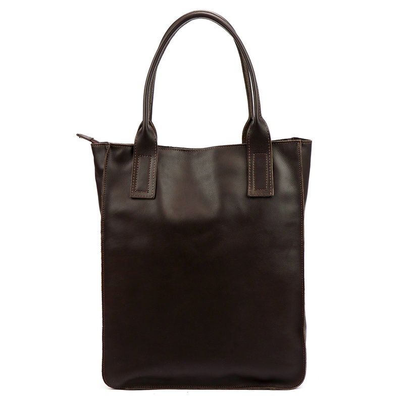 Angelo Torebka na ramię Duża damska shopperbag z kieszeniami skórzana