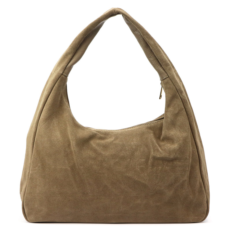 Vera Pelle damska shopperbag skóra naturalna zamsz torebka na ramię pojemna