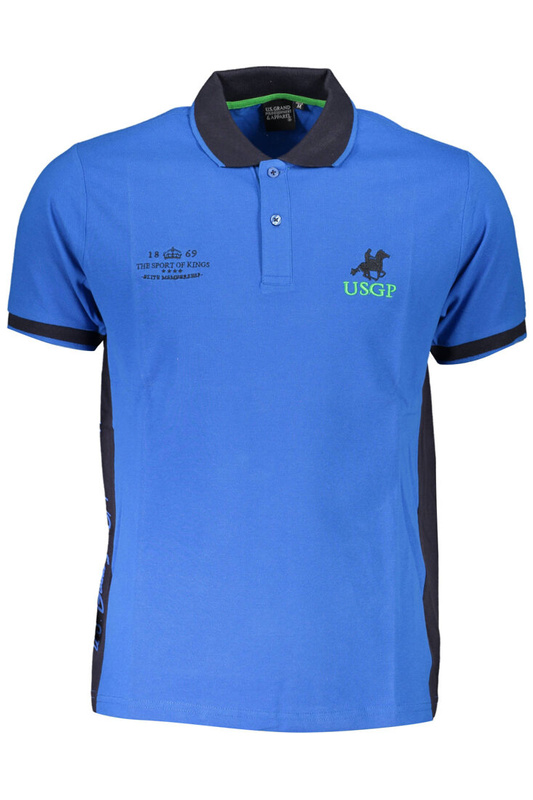POLO US GRAND POLO Z KRÓTKIM RĘKAWEM MĘSKIE NIEBIESKIE