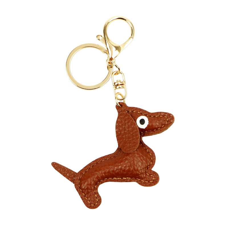 Florence brelok do torebki zawieszka do kluczy pies skóra naturalna