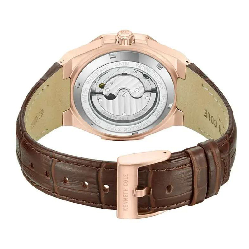 Zegarek KENNETH COLE KCWGX0059002. Automatyczny, Kolor szary. Mężczyzna.