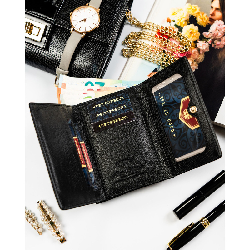 Skórzany damski portfel Peterson PTN PS15-09-MLF