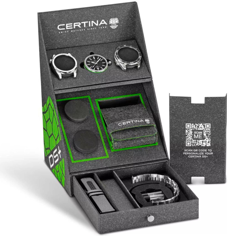 Zegarek CERTINA C041407190510. Automatyczny, Kolor czarny. Mężczyzna.