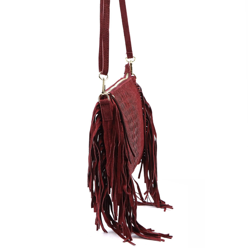 Damska torebka ze skóry naturalnej Luka 26-015 CROCO