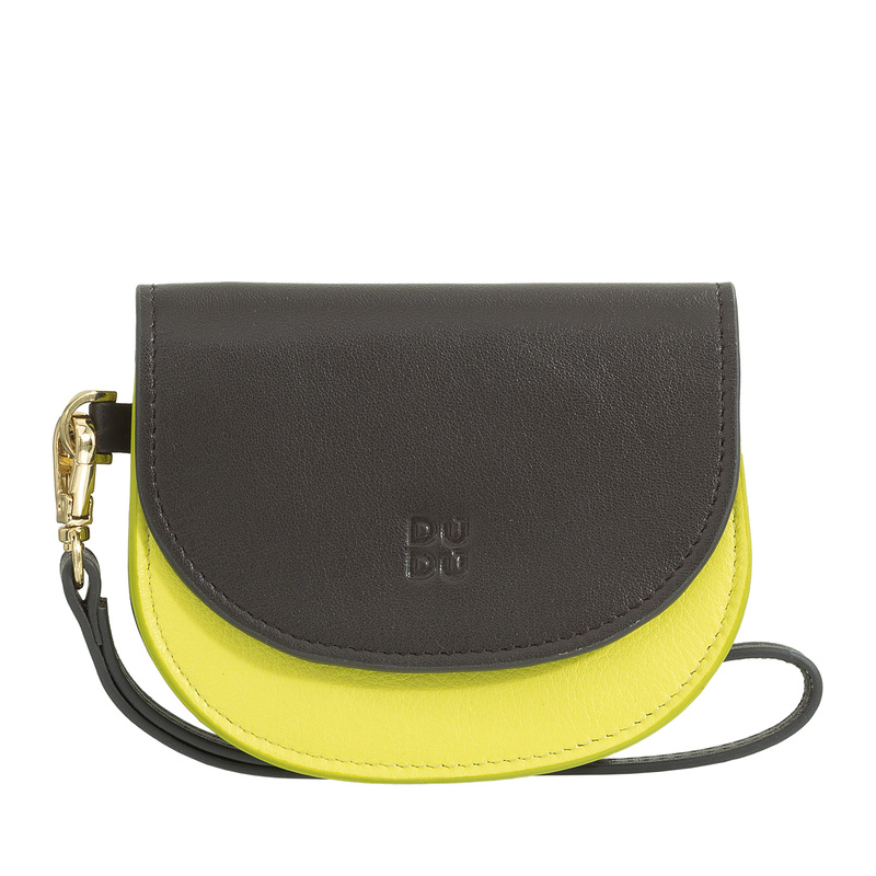 DUDU Damska portmonetka skóra naturalna mały portfel kompaktowy