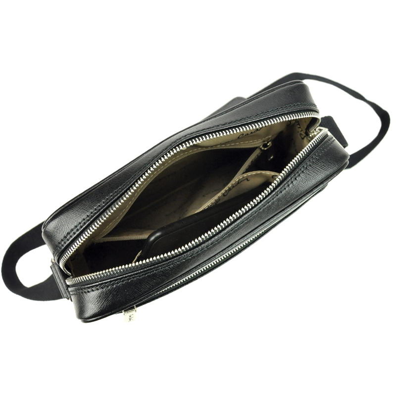 Pierre Cardin Skórzana damska torebka przez ramię listonoszka saszetka