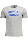 T-SHIRT M�SKI Z KR�TKIM R�KAWEM NORTH SAILS SZARY