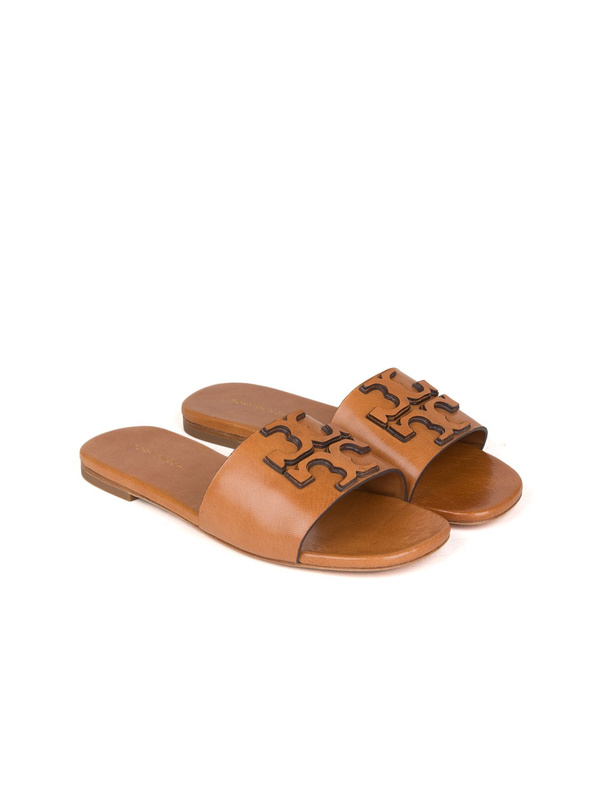 Japonki damskie Tory Burch 149466 jasnobrązowe