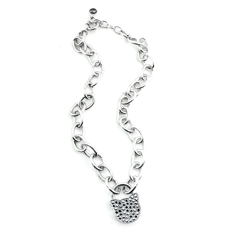 Biżuteria KARL LAGERFELD 5512238. NECKLACE NECKLACE, Kolor szary. Kobieta.