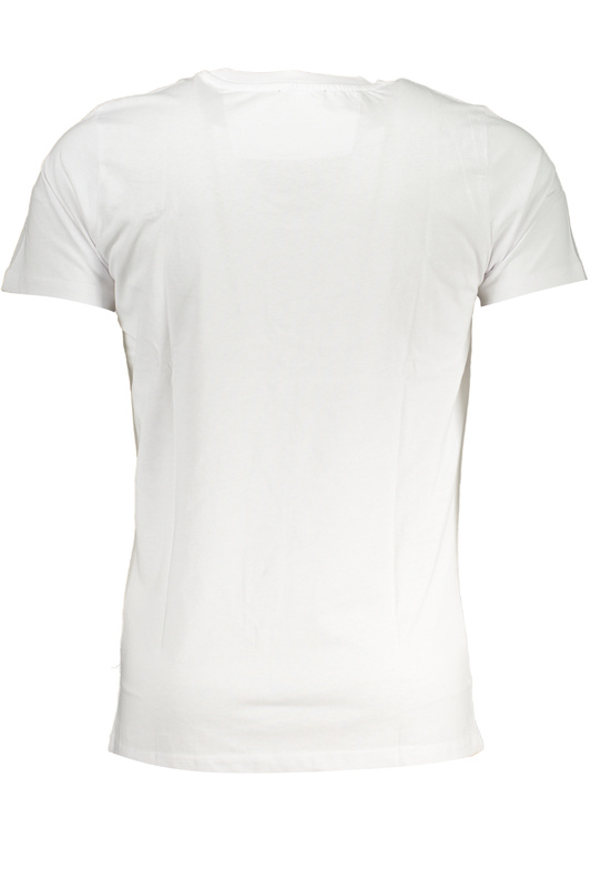 T-SHIRT MĘSKI Z KRÓTKIM RĘKAWEM KLASY CAVALLI BIAŁY