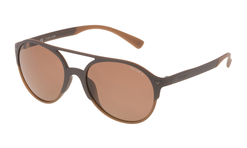 Okulary POLICE SPL1635594CP. Okulary przeciwsłoneczne, Kolor brązowy. Unisex.