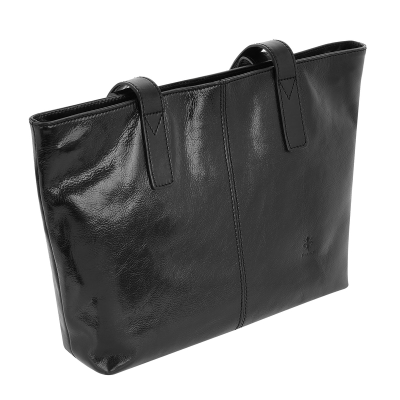 Damska skórzana elegancka shopperbag na ramię 