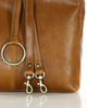 Klasyczna torba skórzana na ramię premium leather - MARCO MAZZINI brąz camel