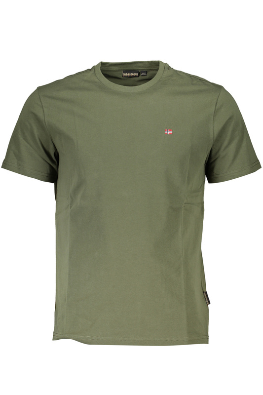 NIEBIESKI T-SHIRT MĘSKI NAPAPIJRI Z KRÓTKIM RĘKAWEM