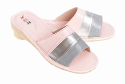 Wójciak Podhale damskie domowe kapcie skóra naturalna wygodne otwarty palec